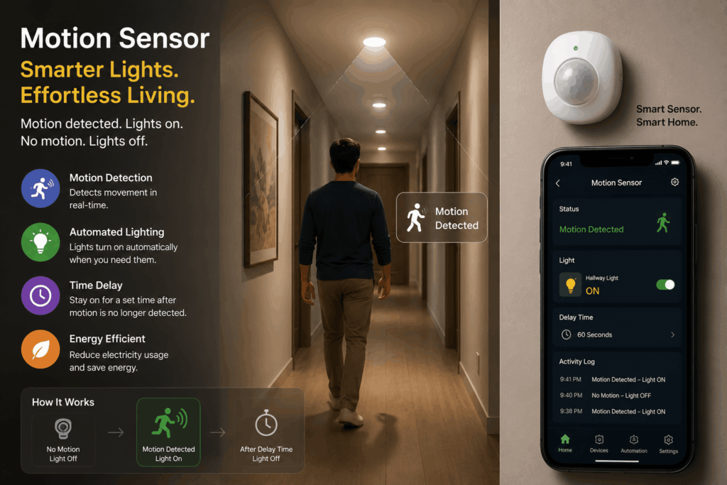 Smart Home Technology Motion sensor for automatic lighting