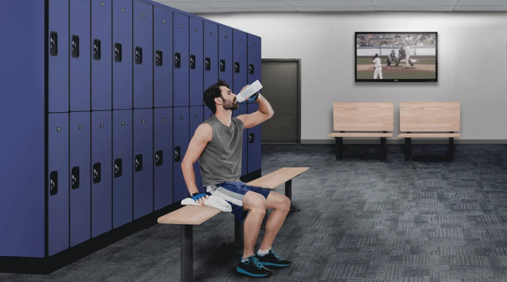Clean and secure locker rooms for gym members